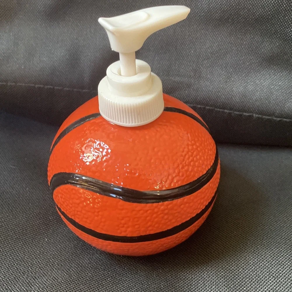 Basketball soap dispenser